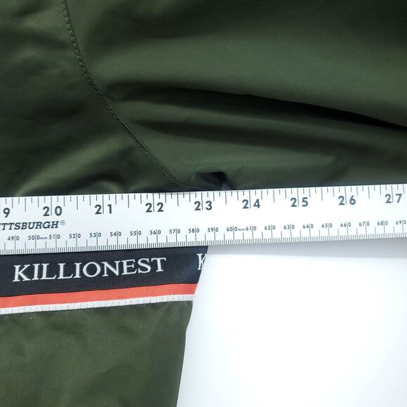 Killion Anorak Windbreaker Jacket Mens Large Olive Half Zip Pockets Long Sleeve - Picture 8 of 11